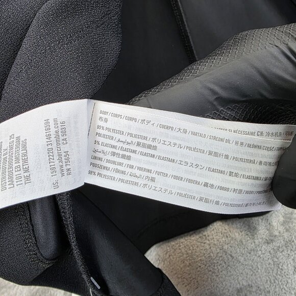 Abercrombie & Fitch Dress Womens Medium Black Maxi Make It Official Formal Gown - Picture 8 of 11